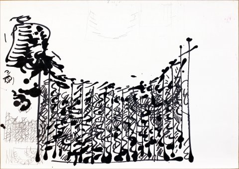 Skica za scenografiju 'Licitarsko srce' 